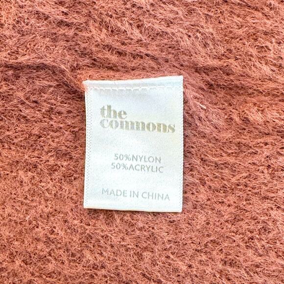 The Commons Cozy Soft Fuzzy Womens Large Rust Button Up Cardigan Sweater in EUC - Picture 3 of 10